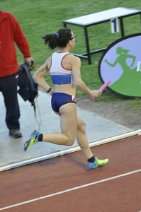 Candid track and field girls