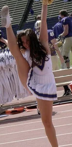 Candid cheerleaders