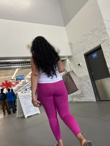 Juicy MILF ass in pink leggings OC