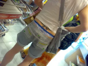 Huge collection of whale tails, ass cracks and panty peeks in public