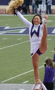 Candid cheerleaders