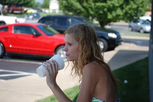 Various sexy girls at car washes in bikinis