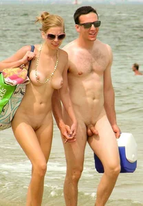 Nude beach and topless girls
