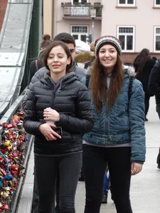 Cute petite girl in tight black jeans