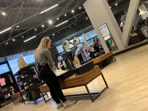 Beautiful blonde with nice round ass