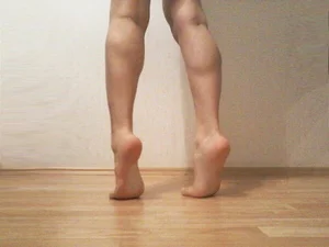 Selfies of gils' feet and legs