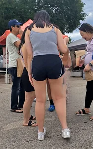 Busty asian with vpl