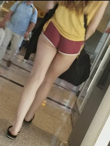 Skinny Teen short shorts