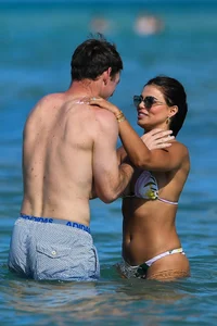 Brooks Nader looking sexy in a little bikini on a beach in Miami