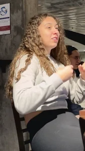 Curly Haired College Girl Loves To Only Wear Leggings Everyday