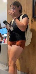 College Chick with a Big Mound in Tight Booty