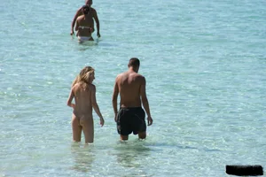 Bunch of sexy ladies on a nude beach
