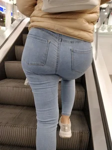 Random girls on escalator