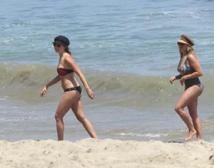 Ashley Tisdale in bikini on the beach in Malibu