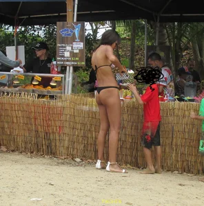 Mom in bikini