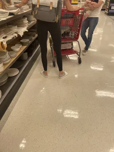 Teens Tight Ass in Black Leggings