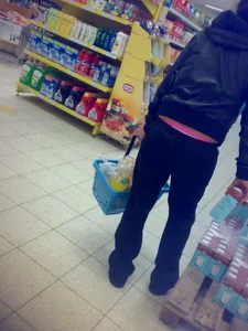 Huge collection of whale tails, ass cracks and panty peeks in public
