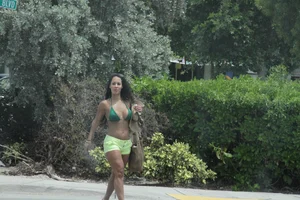 Sexy Florida beach bikini girls, some topless