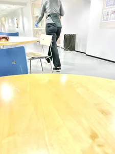 Hot Female Janitor in Pants