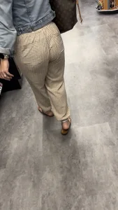 Visible black thong Latina Gilf Booty (OC)