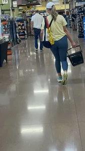 Cute Blonde Shopping