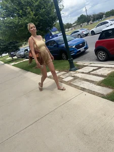 Gorgeous blonde with major pokies smiles for the camera
