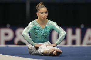 Candid gymnasts