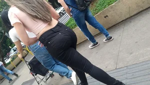 Blonde PAWG in tight jeans (OC)