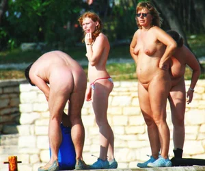 Nude beach and topless girls
