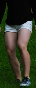 Girlfriend candids in shorts