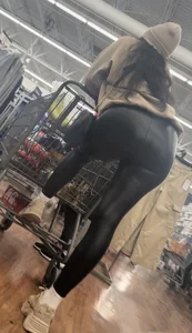 Hot  PLUMP ASS in Shiny Leggings brunette showing off: My Best yet