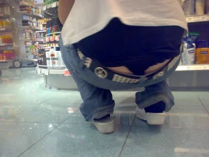 Huge collection of whale tails, ass cracks and panty peeks in public