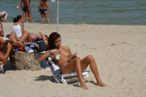 Sexy girls on nude beach Promorsk in Bulgaria
