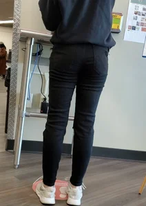 Black jeans from behind