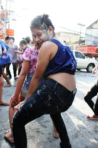 Water Festival girls in Thailand