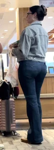 Very pretty brunette with a nice ass