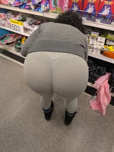 VTL Bend Over - Cheeks Eating White Spandex!