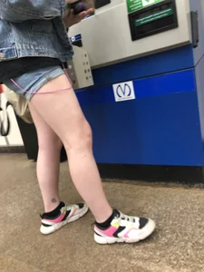 Cute Teen Candid Girl in Glasses Subway Creepshots Gallery