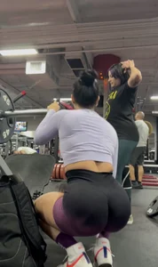 Nutbuster! Latina With Plump Ass In Gym Shorts  Not OC