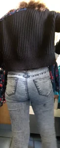 Hot booties in tight jeans