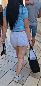 White jeans hotpants wirj vpl
