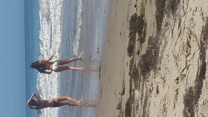 Candid beach and bikini babes