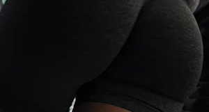 Hot Ass Latina Girl in Grey Biker Shorts (GIFS)