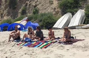 Ashley Tisdale in bikini on the beach in Malibu
