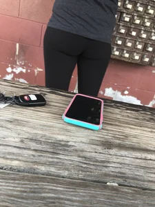 Coworker with a nice ass in leggings
