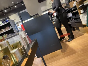 Nice Big Ass And Muscular Legs in Tights - Shop Assistant at the Sportswear Store Creepshots