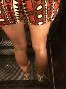 Hot Legs in Shorts And Booty Closeup Creepshots Gallery - on a Subway Escalator and on a Crosswalk