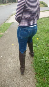 Co-worker in tight jeans