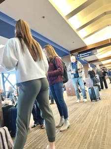Long leg milf at the airport