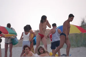 Verna topless beach girls out in the sun